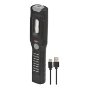 Brennenstuhl Accu Handlamp HL 501 A / Werkplaatslamp LED Accu met Magneet en 6 SMD-LED’s (Inspectielamp max. 10u brandduur, 500+120lm, 360° draaibare haak, kantelbare voet)