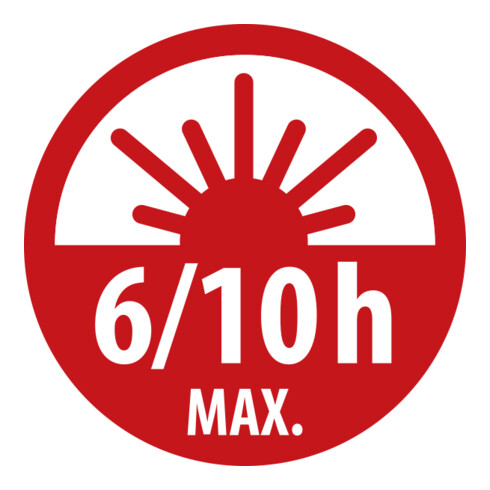 Brennenstuhl Accu Handlamp HL 501 A / Werkplaatslamp LED Accu met Magneet en 6 SMD-LED’s (Inspectielamp max. 10u brandduur, 500+120lm, 360° draaibare haak, kantelbare voet)