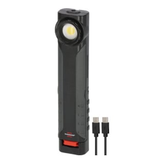 Brennenstuhl Accu LED Handlamp HL 600 AD Dynamo 600lm IP54 IK08 USB C