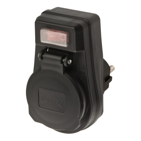 Brennenstuhl Adattatore per presa di corrente EDS 10 IP44 con interruttore on/off, per uso esterno in sacchetto di plastica