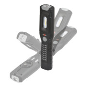 Brennenstuhl Akku Handleuchte HL 501 A / Arbeitsleuchte LED Akku mit Magnet und 6 SMD-LED´s (Inspektionsleuchte mit max. 10h Leuchtdauer, 500+120lm, 360° drehbarer Haken, knickbarer Haltefuß)-4