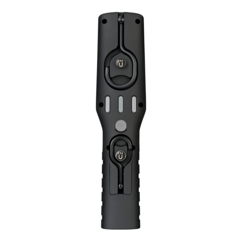 Brennenstuhl Akku Handleuchte HL 501 A / Arbeitsleuchte LED Akku mit Magnet und 6 SMD-LED´s (Inspektionsleuchte mit max. 10h Leuchtdauer, 500+120lm, 360° drehbarer Haken, knickbarer Haltefuß)