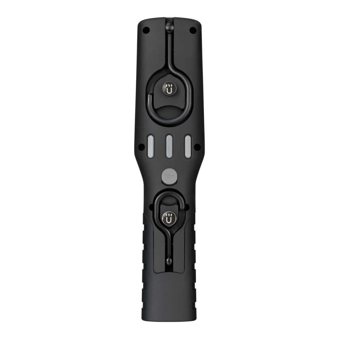 Brennenstuhl Akku Handleuchte HL 501 A / Arbeitsleuchte LED Akku mit Magnet und 6 SMD-LED´s (Inspektionsleuchte mit max. 10h Leuchtdauer, 500+120lm, 360° drehbarer Haken, knickbarer Haltefuß)