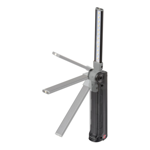 Brennenstuhl Akku LED Arbeitsleuchte SANSA 401 A / LED Werkstattlampe mit Akku und Magnet (max. 80h Leuchtdauer, 400+70lm, zusammenklappbar auf Taschenformat, inkl. USB C Ladekabel)