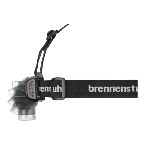 Brennenstuhl Akku LED Hoofdlamp LuxPremium KL 251 AF / Hoofdlamp LED met verwisselbare accu en rood licht (250lm, IP44, CREE-LED, max. brandduur 40u, incl. USB C-kabel) zwart