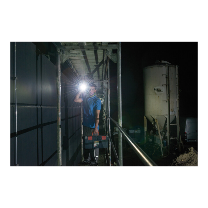 Brennenstuhl Akku Taschenlampe LED LuxPremium TL 210 AF/Handlampe mit heller Osram-LED (200lm, bis zu 13h Leuchtdauer, 55m Leuchtweite, fremdkörper- und spritzwassergeschützt IP44)