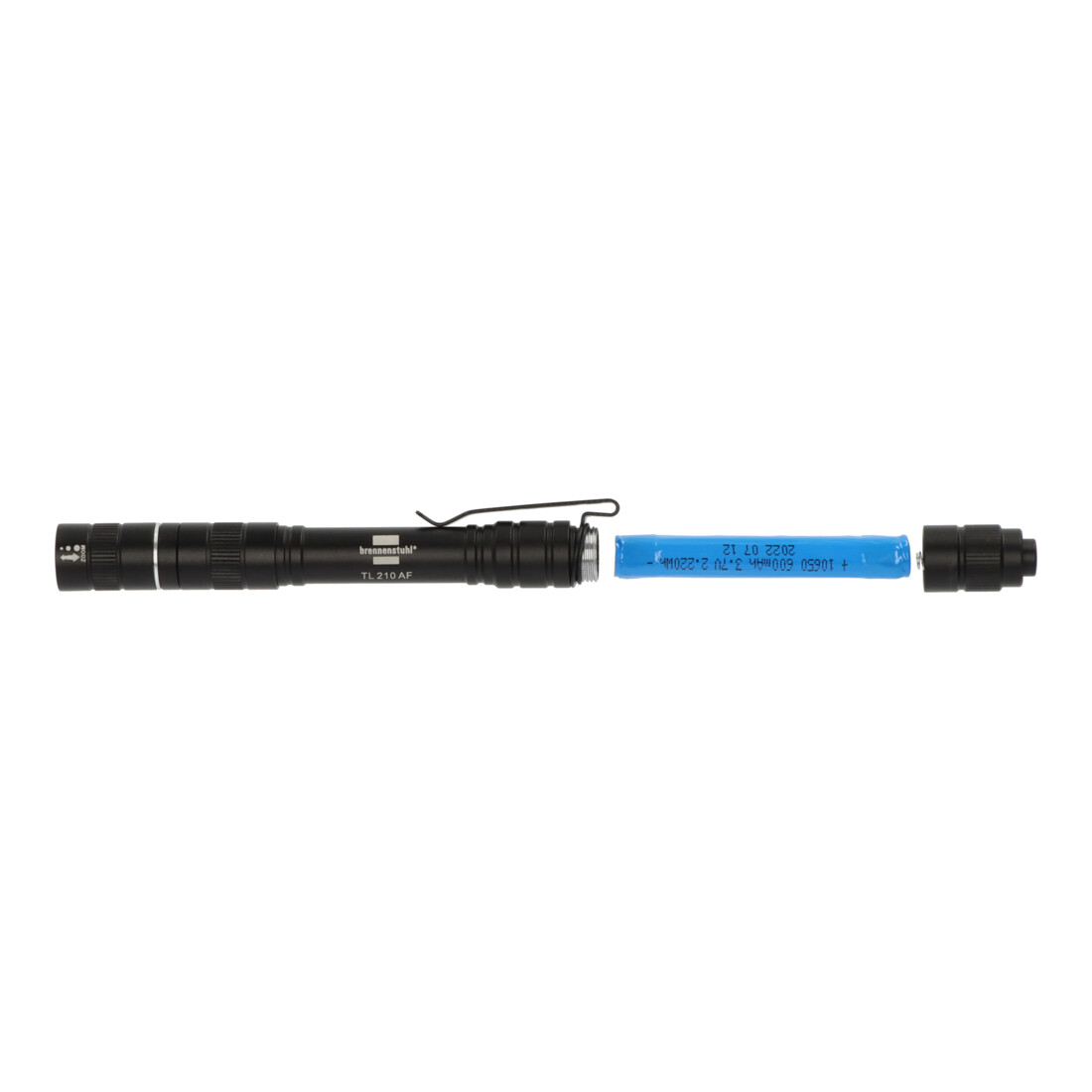 Brennenstuhl Akku Taschenlampe LED LuxPremium TL 210 AF/Handlampe mit heller Osram-LED (200lm, bis zu 13h Leuchtdauer, 55m Leuchtweite, fremdkörper- und spritzwassergeschützt IP44)