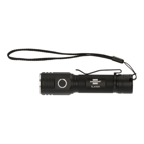 Brennenstuhl Akku Taschenlampe LED LuxPremium TL 410 A/Handlampe mit heller Osram-LED (400lm, bis zu 29h Leuchtdauer, 131m Leuchtweite, fremdkörper- und spritzwassergeschützt IP44)