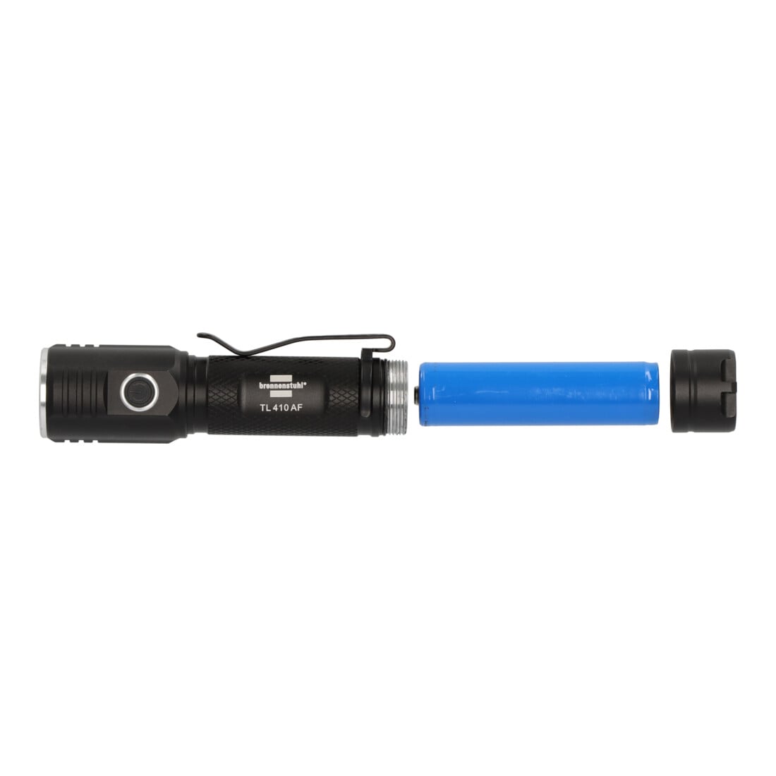 Brennenstuhl Akku Taschenlampe LED LuxPremium TL 410 A/Handlampe mit heller Osram-LED (400lm, bis zu 29h Leuchtdauer, 131m Leuchtweite, fremdkörper- und spritzwassergeschützt IP44)