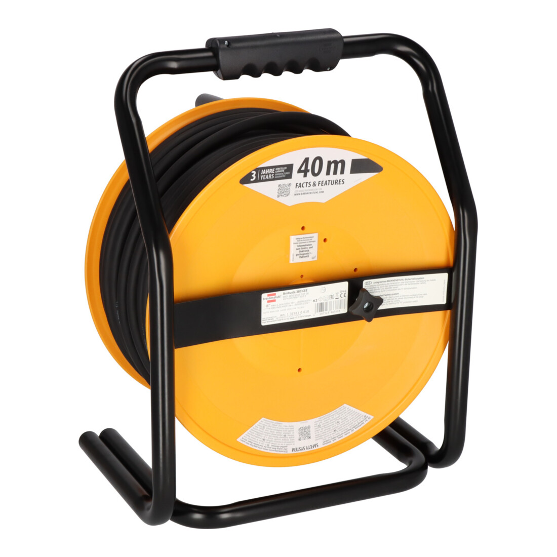 Brennenstuhl Avvolgicavo commerciale/da cantiere Brobusta CEE 4 IP44, 40m, H07RN-F 5G2,5