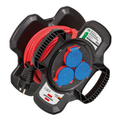 Brennenstuhl Avvolgicavo in gomma X-Gum IP44, 10m, AT-N05V3V3-F 3G1.5