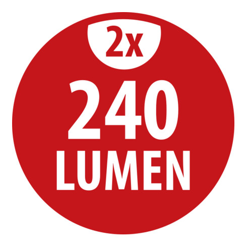Brennenstuhl Battery LED Spot LUFOS / Spot extérieur à LED sans fil avec batterie et détecteur de mouvement (avec 8 LED de marque, 2x 240 lumen, pour usage extérieur IP44, avec réglage de fonctions supplémentaires)