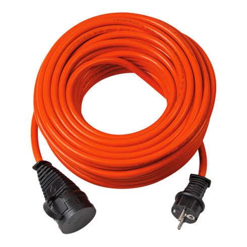 Brennenstuhl BREMAXX® Verlängerungskabel (40m Kabel in orange, für den kurzfristigen Einsatz im Außenbereich IP44, einsetzbar bis -35 °C, öl- und UV-beständig)