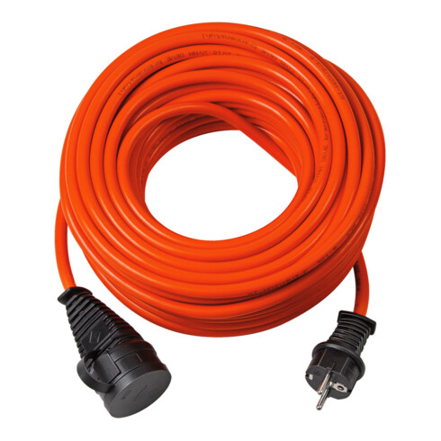 Brennenstuhl BREMAXX® Verlängerungskabel (40m Kabel in orange, für den kurzfristigen Einsatz im Außenbereich IP44, einsetzbar bis -35 °C, öl- und UV-beständig)