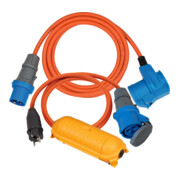 Brennenstuhl Camping Adapter-Set / CEE-Adapterleitung 1,5m, CEE 230V Verlängerungskabel 3m, Safe-Box BIG IP44