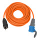 Câble adaptateur Brennenstuhl Camping / Adaptateur CEE avec fiche à contact de protection et prise CEE femelle, câble 25m, orange-1