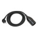Brennenstuhl Cavo di prolunga in plastica di qualità, interruttore rotante e guaina tessile, 5m, H05VV-F 3G1,5 nero-1
