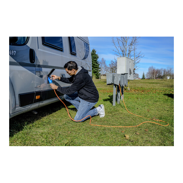 Brennenstuhl CEE 230V câble de rallonge de camping 10m (H07RN-F 3G2,5 câble de signalisation de couleur orange, câble d'alimentation de camping pour une utilisation extérieure permanente IP44, Made in Germany)