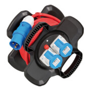 Brennenstuhl CEE-Kabeltrommel X-Gum / Camping-Kabeltrommel mit 12m Kabel in rot-1