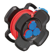Brennenstuhl CEE-Kabeltrommel X-Gum / Camping-Kabeltrommel mit 12m Kabel in rot-2