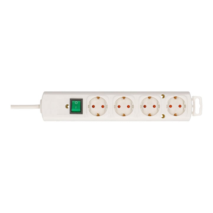 Brennenstuhl Comfort-Line Plus Steckdosenleiste mit Flachstecker 4-fach 2m H05VV-F 3G1,5