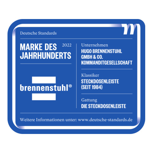 Brennenstuhl Comfort-Line Plus contactdoosstrook met 4-voudige platte stekker 2m H05VV-F 3G1.5