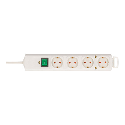 Brennenstuhl Comfort-Line Plus contactdoosstrook met 4-voudige platte stekker 2m H05VV-F 3G1.5