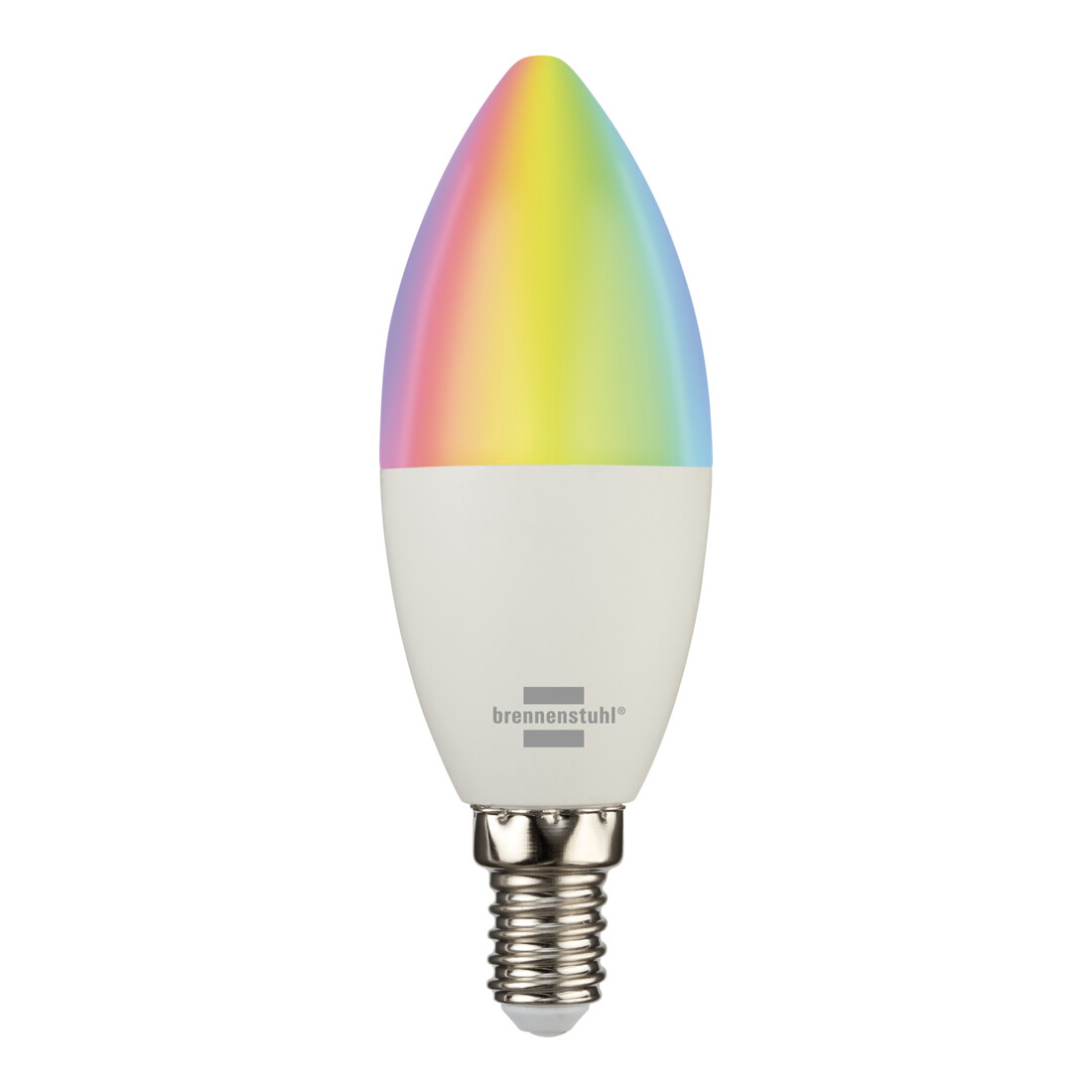 brennenstuhl Connect WLAN ampoule LED SB 400 E14 (Compatible avec Alexa et Google Assistant, aucun hub requis, ampoule intelligente 2,4 GHz avec application gratuite, 400lm)