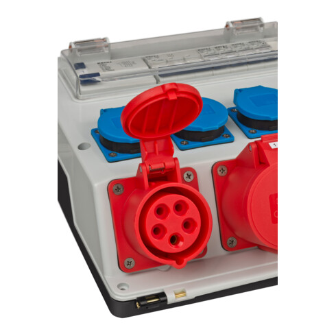 Brennenstuhl Distributore a parete 4/32 IP44, 4x LS 230 V/16A, 1xLS 400 V/16A, 1xFI 40A, 4 poli, 30mA