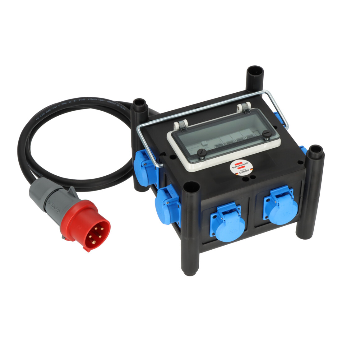 Brennenstuhl Distributore di corrente compatto in gomma BSV 3 FI/16-7 IP44, 2m H07RN-F5G2.5