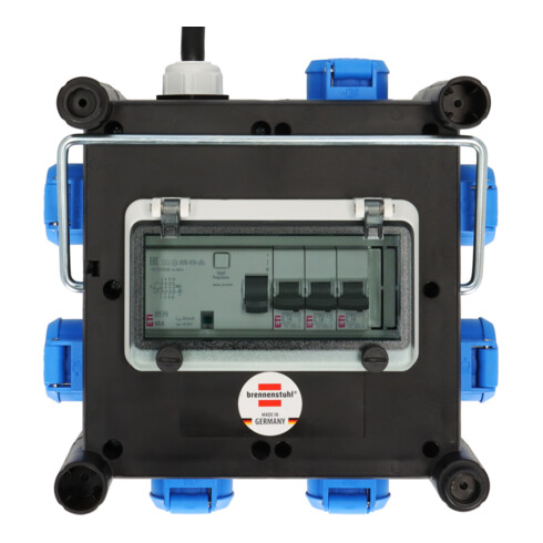 Brennenstuhl Distributore di corrente compatto in gomma BSV 3 FI/16-7 IP44, 2m H07RN-F5G2.5