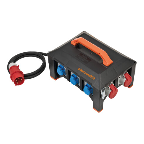 Brennenstuhl Distributore di corrente in gomma professionalLINE BSV 5-32A FI, 2m, H07RN-F 5G6,0 CEE32 A+2x16 A, 6x230 V