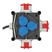 Brennenstuhl Distributore di potenza compatto BSV 3 LS E/16 2 IP44, 1m, H07RN-F 5G1.5 3xCEE400V + 3x230V-5