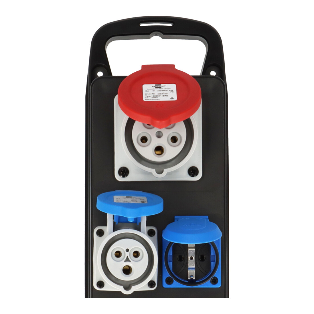 Brennenstuhl Draagbare stroomverdeler BSV P 2m kabel IP44 3x 230V/16A stopcontacten 1x CEE 230V/16A 1x CEE 400V/16A