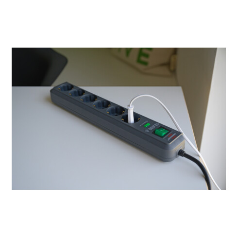 Brennenstuhl Eco-Line 4.500A 6-fach anthrazit 1,5m