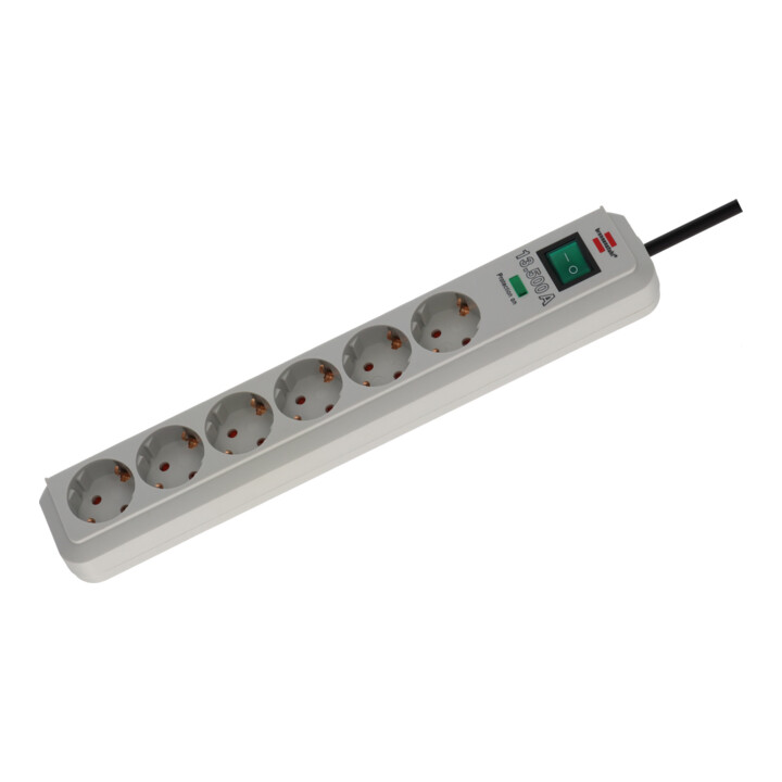 Brennenstuhl Eco-Line 4.500A 6-fach lichtgrau 1,5m