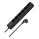 Brennenstuhl Eco-Line 6-voudig zwart 1.5m-1