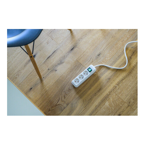Brennenstuhl Eco-Line mit Schalter 3-fach weiß 1,5m