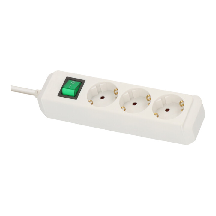 Brennenstuhl Eco-Line Schakelaar 3-voudig wit 5m