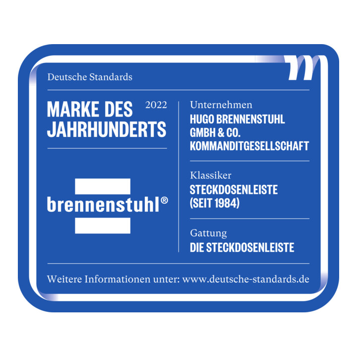 Brennenstuhl Eco-Line Schakelaar 3-voudig wit 5m