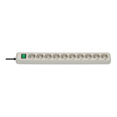 Brennenstuhl Eco-Line Schalter 10-fach lichtgr. 3m