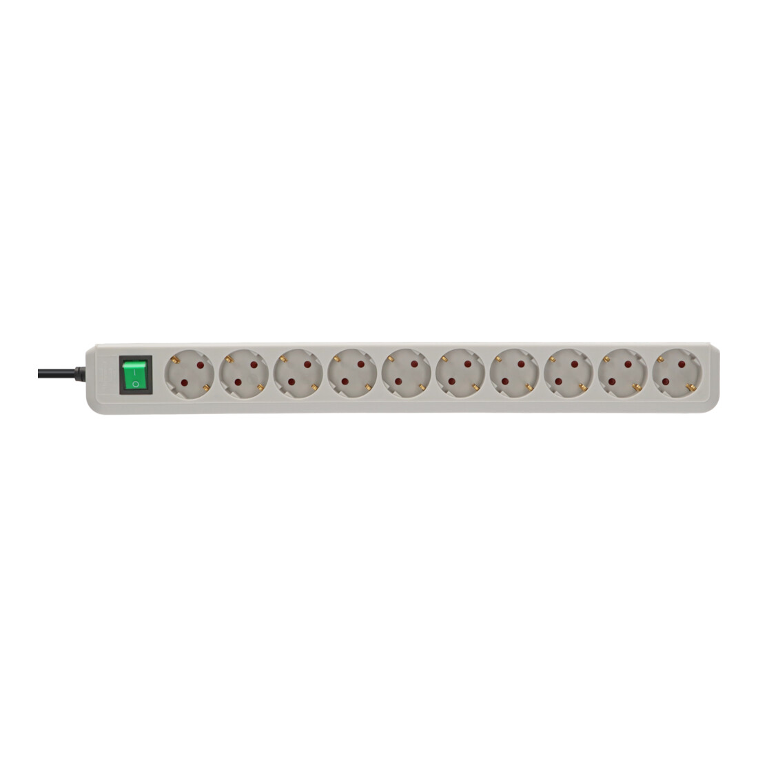 Brennenstuhl Eco-Line Schalter 10-fach lichtgr. 3m
