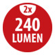 Brennenstuhl Faretto LED a batteria LUFOS 420 con rilevatore di movimento a infrarossi IP44, 2x240lm-4