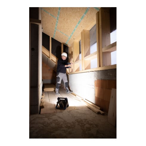 Brennenstuhl Faretto mobile a batteria LED BS 5000 MA Bosch System, 6000lm, IP55