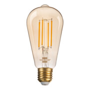 Brennenstuhl Filament LED Lampada Edison Connect WiFi E27, 470lm, 4,9W