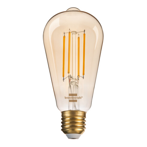 Brennenstuhl Filament LED Lampada Edison Connect WiFi E27, 470lm, 4,9W