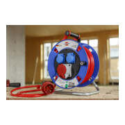 Brennenstuhl Garant CEE 1 IP44 Kabeltrommel (25m Kabel in signalrot, aus Spezialkunststoff, Einsatz im Außenbereich, Made in Germany)-4