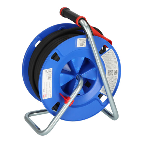 Brennenstuhl Garant CEE 1 IP44 Kabeltrommel (CEE-Kabeltrommel mit 30m Kabel in schwarz, aus Spezialkunststoff, für den ständigen Einsatz im Außenbereich, Made in Germany)