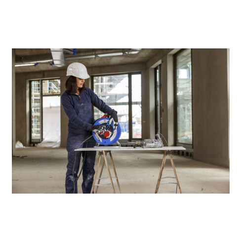 Brennenstuhl Garant CEE IP44 Industrie-/Baustellen-Kabeltrommel (30m Kabel in schwarz, Spezialkunststoff, Baustelleneinsatz und ständiger Einsatz im Außenbereich, Made in Germany)
