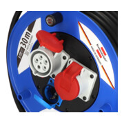 Brennenstuhl Garant CEE IP44 Industrie-/Bouwplaats-kabelhaspel (30m kabel zwart, speciaal kunststof, voor bouwplaats en permanent buitengebruik, Made in Germany)-2